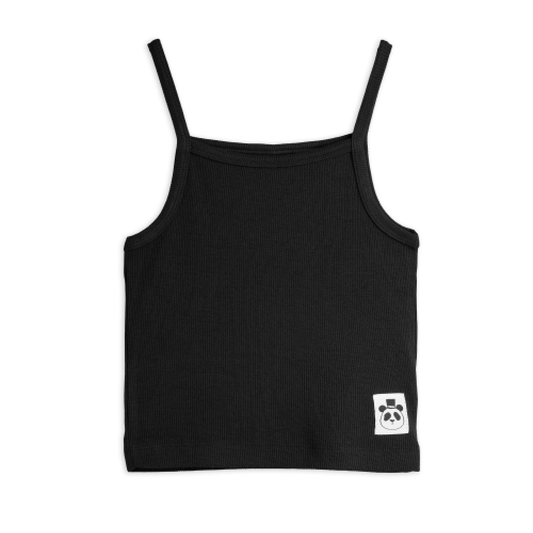 Modal Rib Tank Top - Black