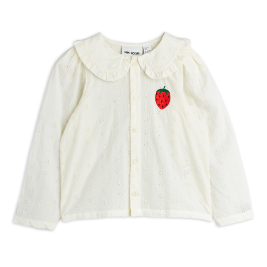 Strawberry Schiffli Blouse