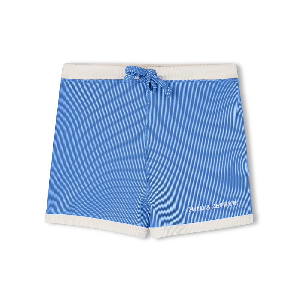Mini Stripe Rib Surf Short Sky Blue