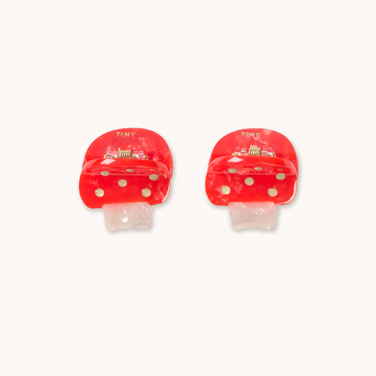 Mushrooms Claw Clip Dark Red
