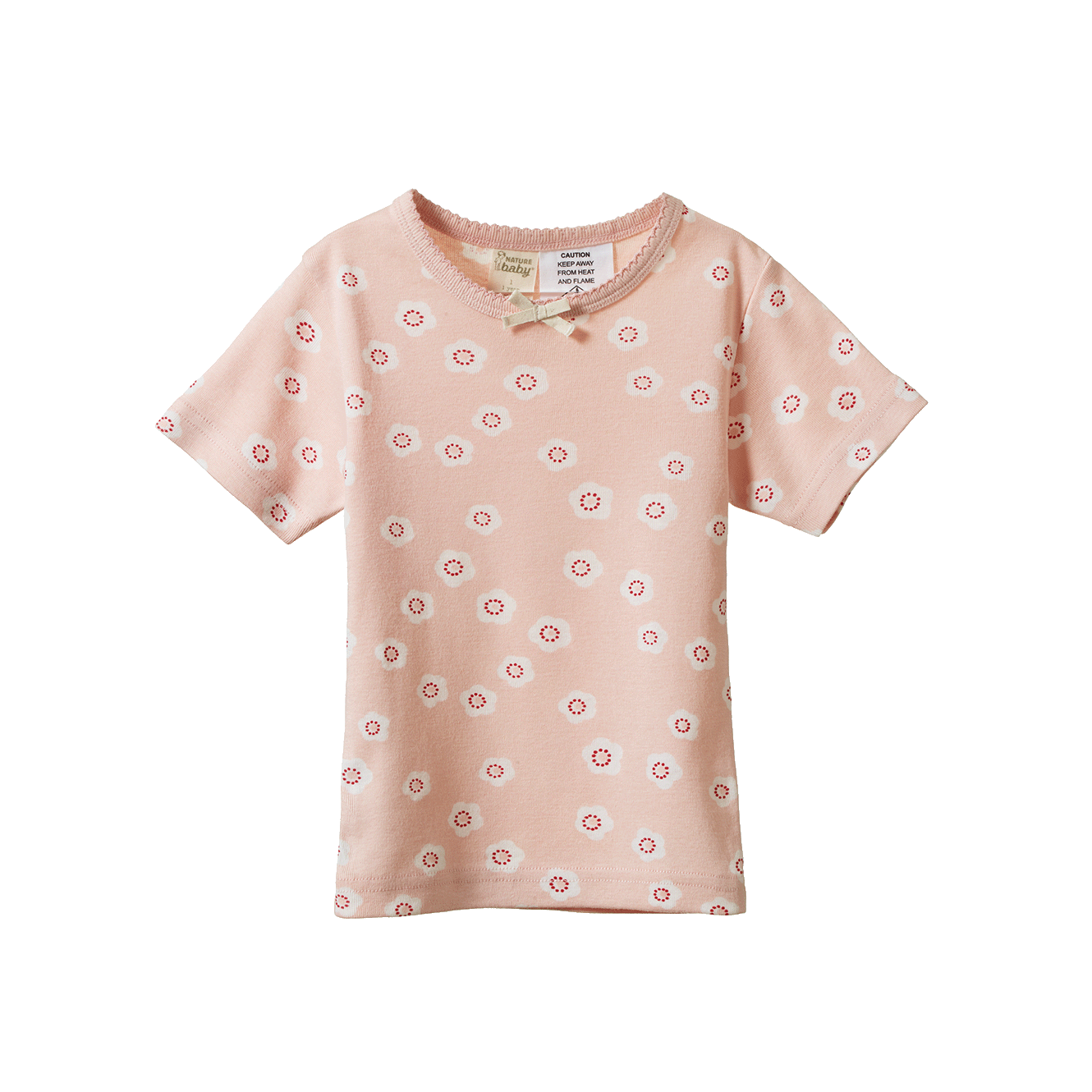 Shortie Pyjama Set Flora Stamp Rose Dust Print