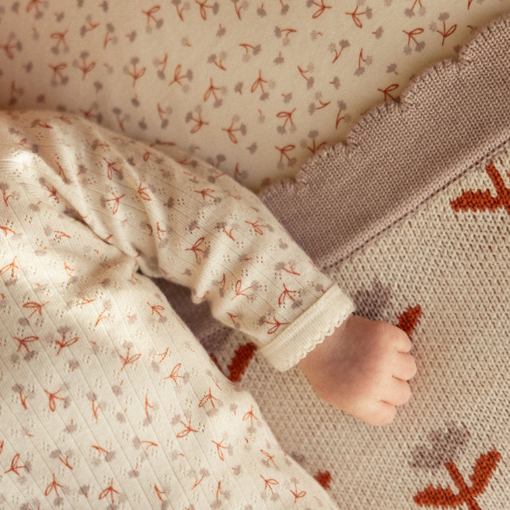 Fitted Sheet Jersey - Dandelion Print (alt)