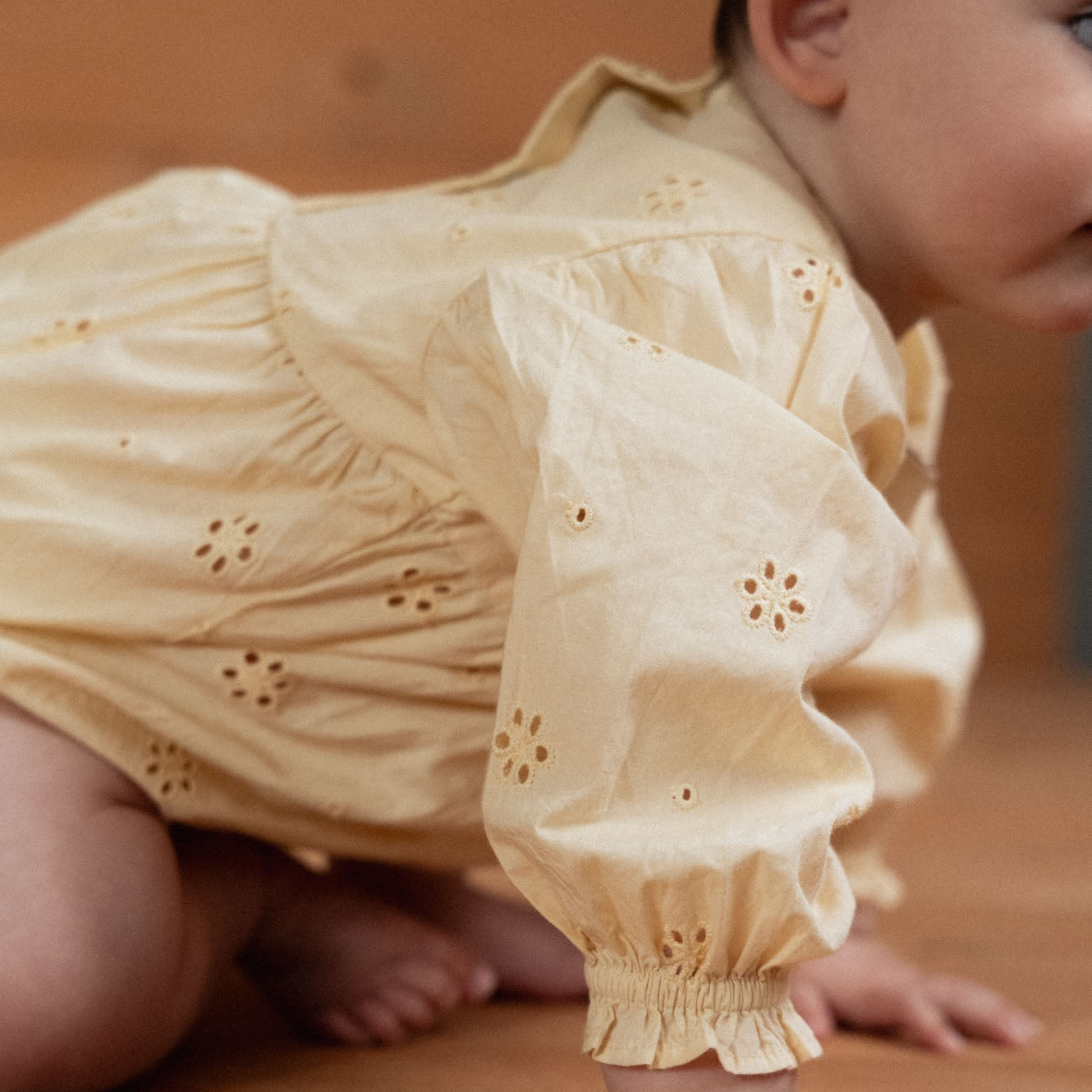 Dulcie Bodysuit, Buttercup detail