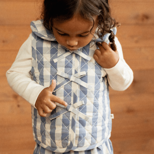 Marlo Quilted Vest Bluebelle Check