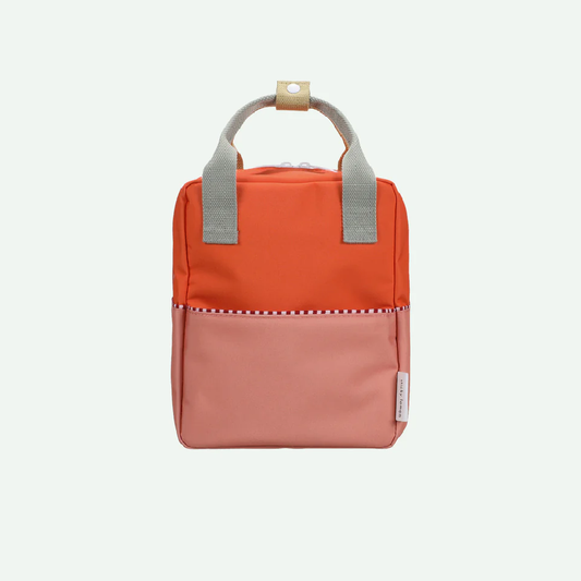 Backpack Small Colour Block Lifebuoy Orange + Coral Pink