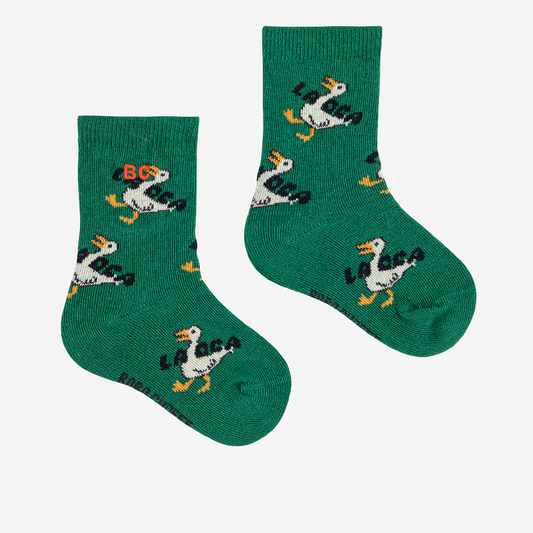 La Oca All Over Short Socks Green