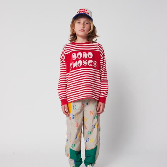 Bobo Choses Stripes T-Shirt Red