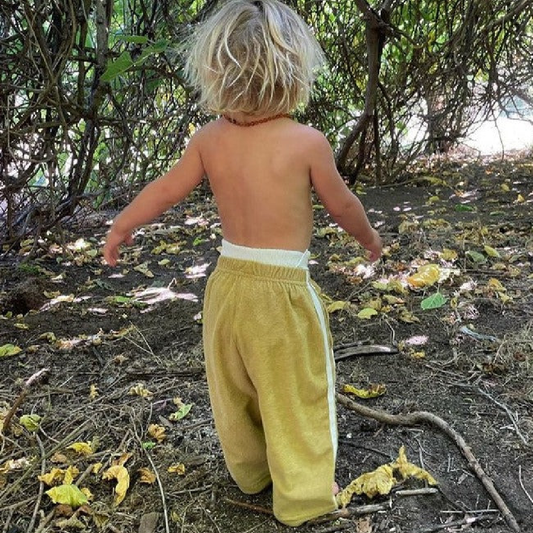 Twin Stripe Terry Pant Olive