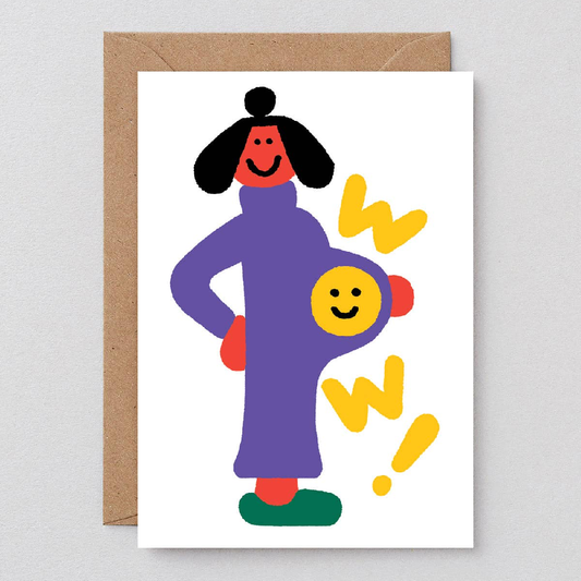 Wow Greeting Card
