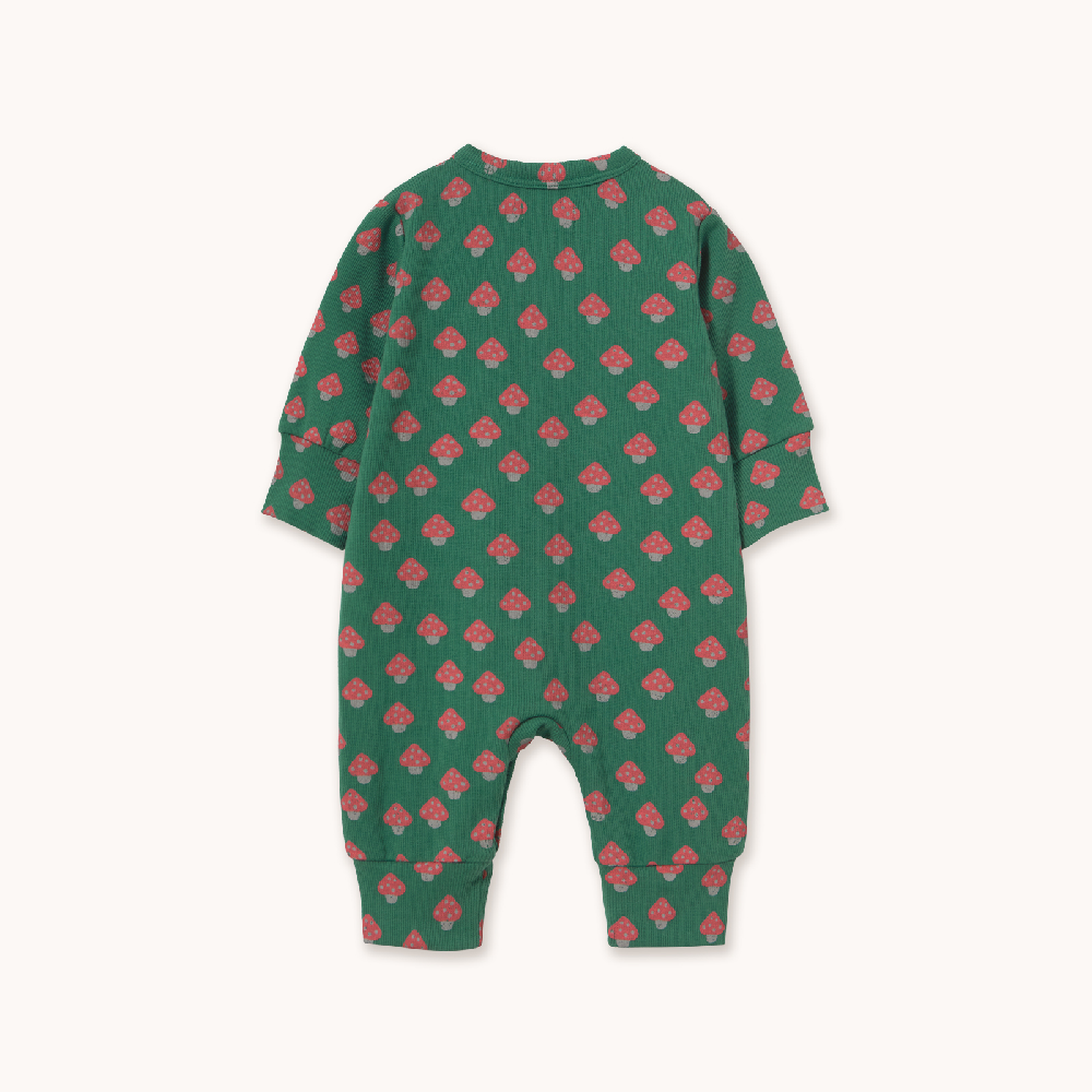 Mini Mushrooms Rib One Piece Dark Green
