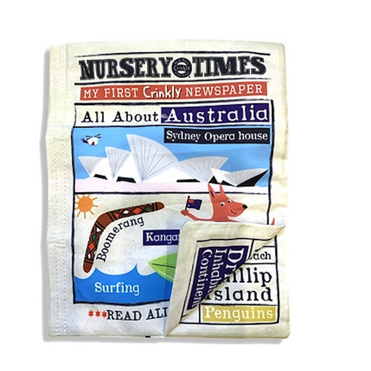 Nursery Times Crinkly Newspaper Australia