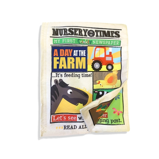 Nursery Times Crinkly Newspaper Farm Animals