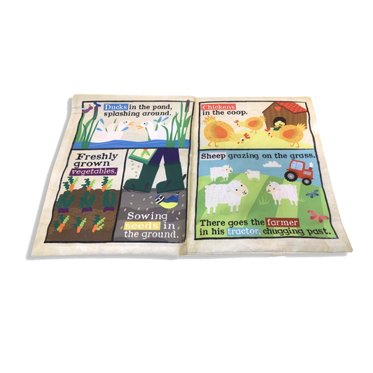 Nursery Times Crinkly Newspaper Farm Animals