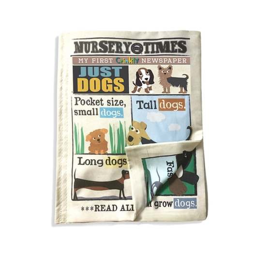 Nursery Times Crinkly Newspaper Just Dogs