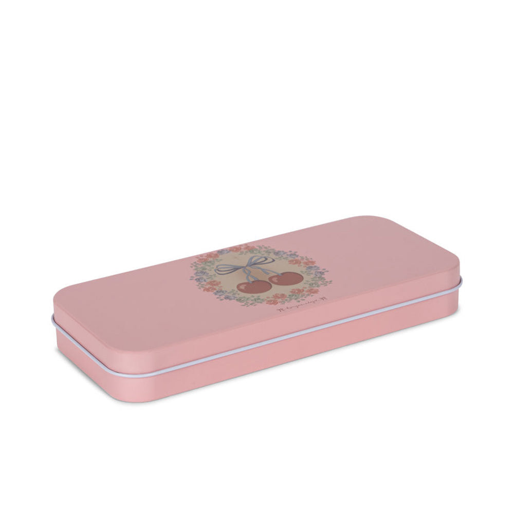 Water Colours Tin Box Cherry Bow