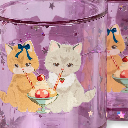 2 Pack Glitter Cups - Kitty Gelateria
