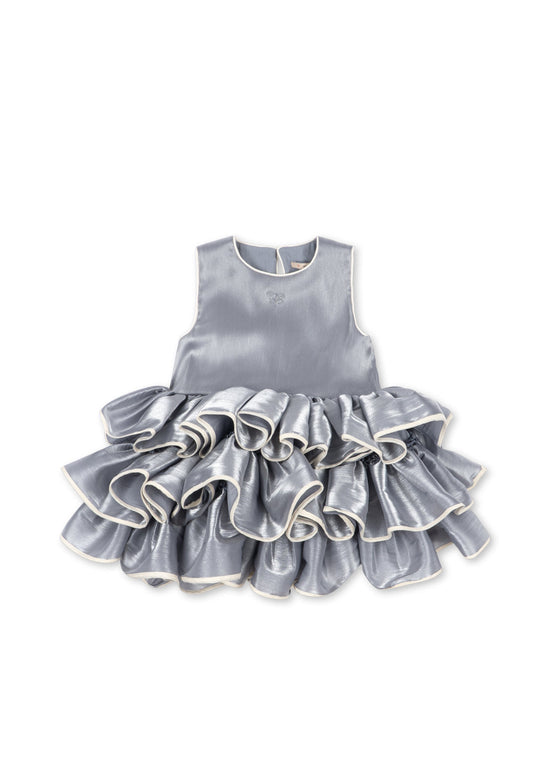 Fia Frill Dress GRS - Sleet