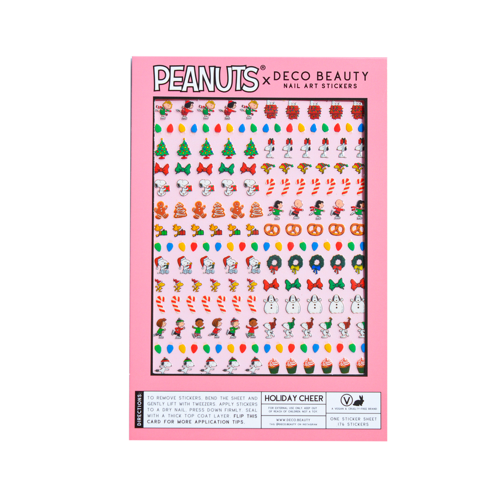 Peanuts Holiday Cheer Nail Art Stickers