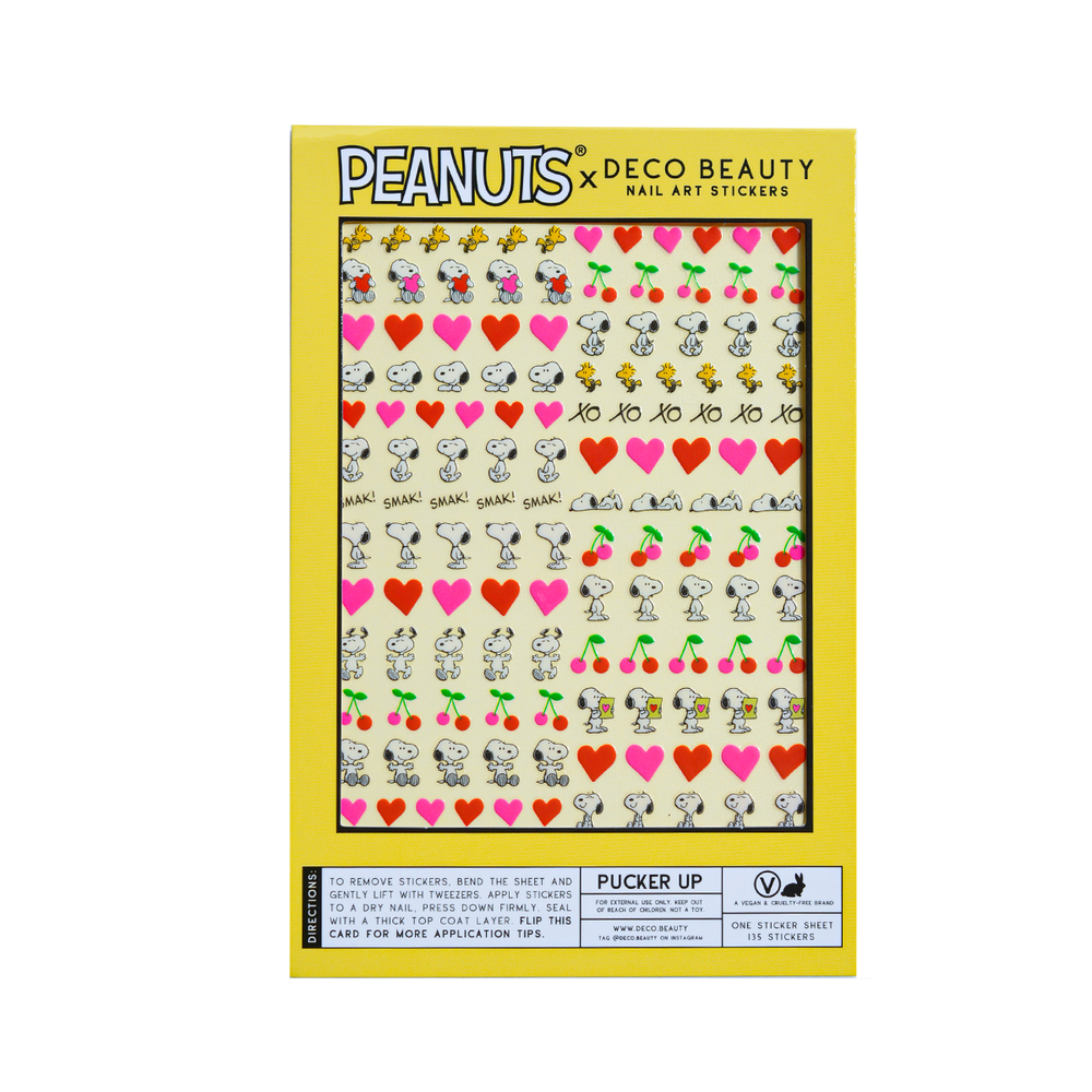 Peanuts Pucker Up Nail Art Stickers