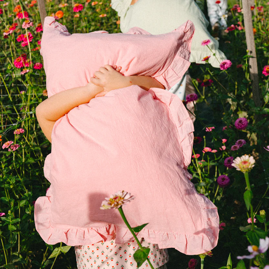 Peony Palette Reversible Pillowcase - Full Frill