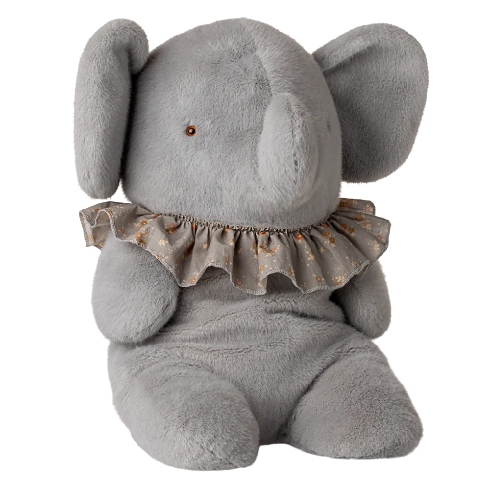 Plush Elephant Big Blue/Grey