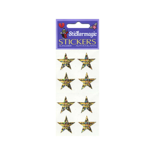 Prismatic Stickers Gold Stars