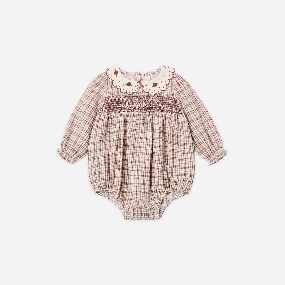 Callie Romper Christmas Plaid