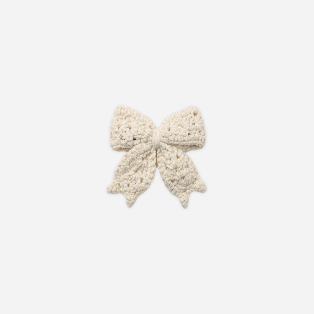 Crochet Bow Natural