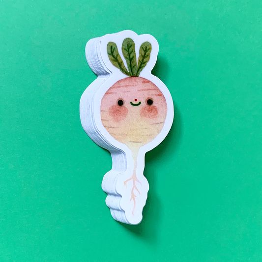Radish Vinyl Sticker