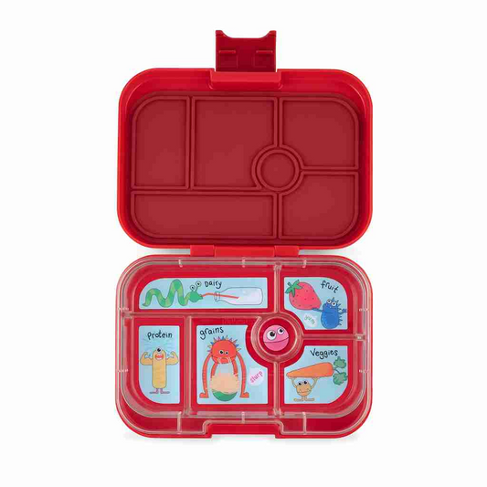 Original Lunch Box 6C Wow Red Monsters Tray