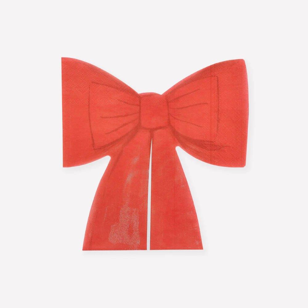 Red Bow Napkins