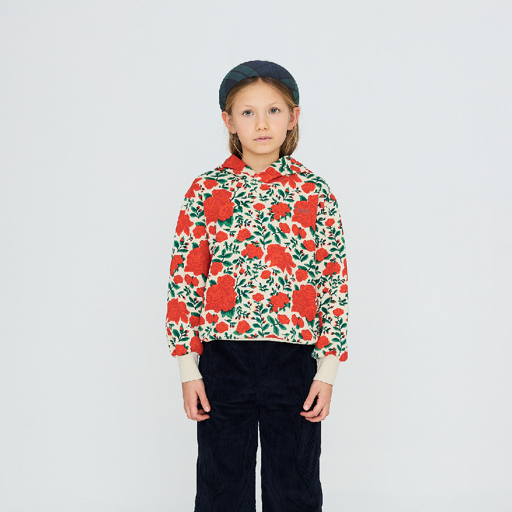 Roses Hoodie Dark Vanilla