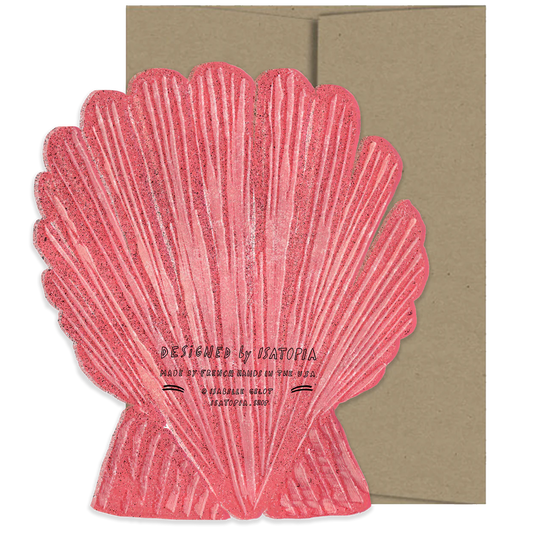 Seashell Die Cut Card - Seaside Collection