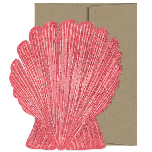 Seashell Die Cut Card - Seaside Collection
