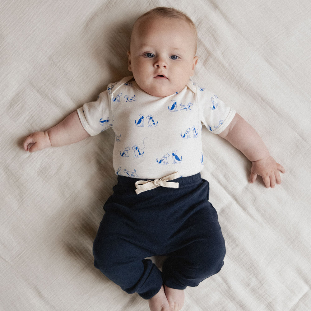 Short Sleeve Bodysuit - Dog Walk Print (alt)