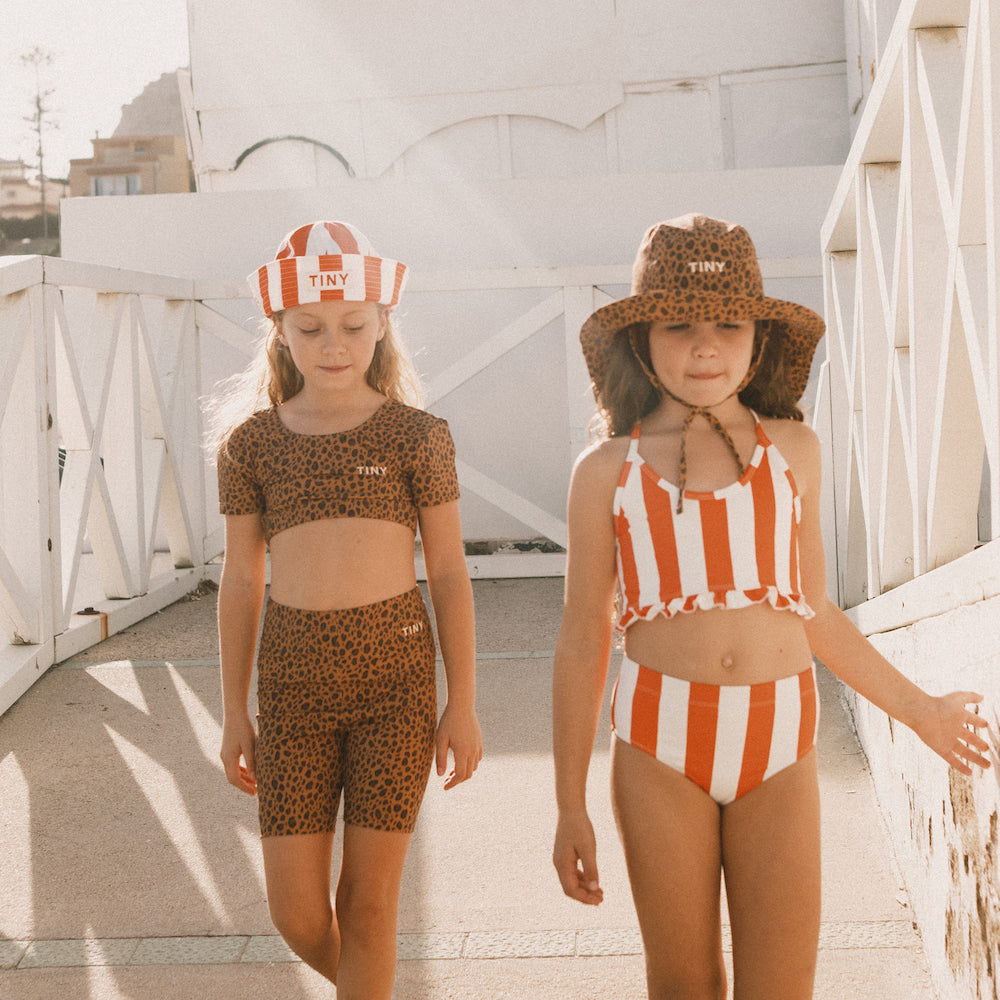 Red Stripes Swim Set Summer Red