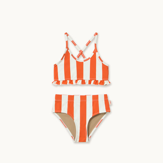 Red Stripes Swim Set Summer Red