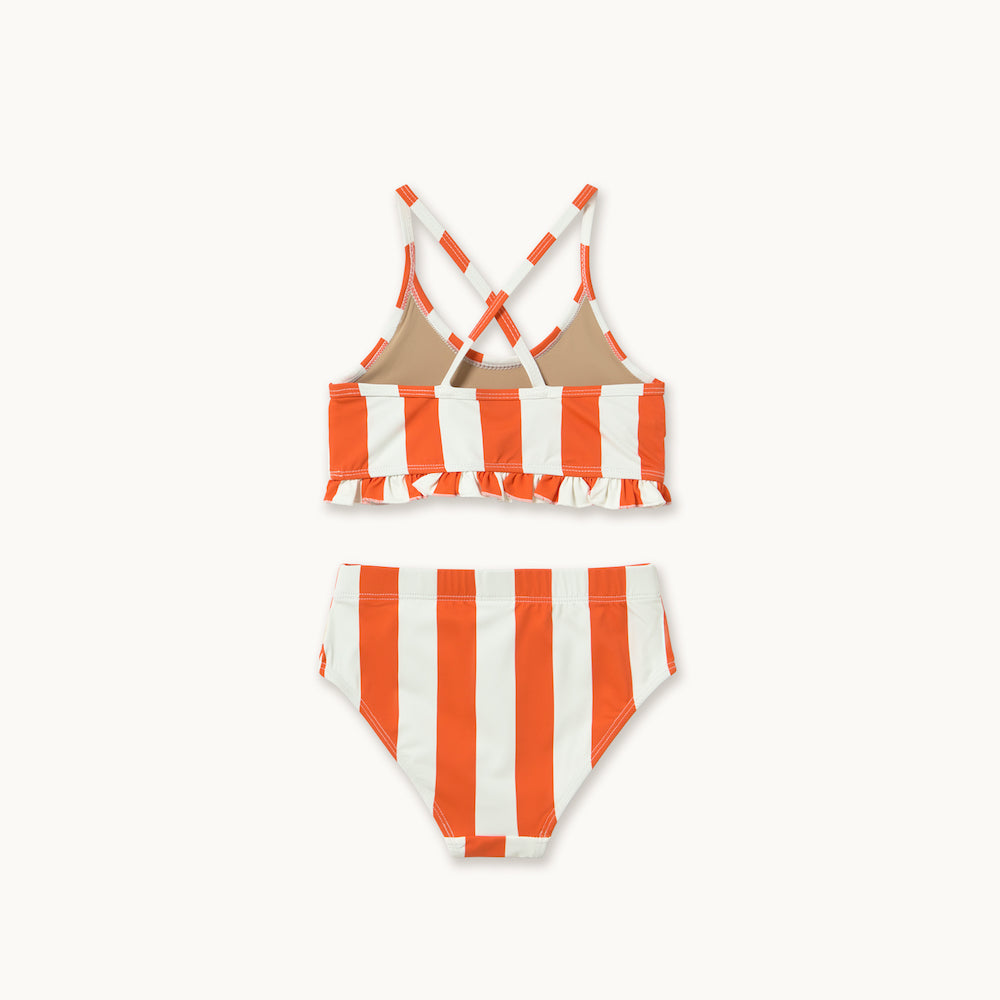 Red Stripes Swim Set Summer Red