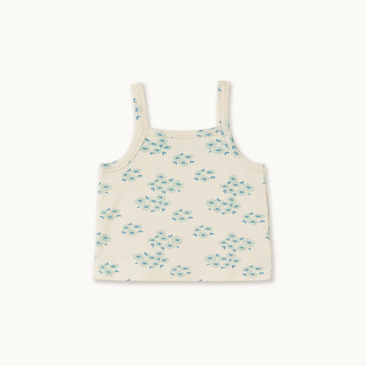 Blossoms Strap Top Off White