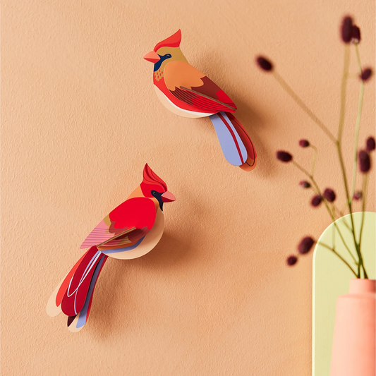 Wall Art Garden Birds B6 Cardinals