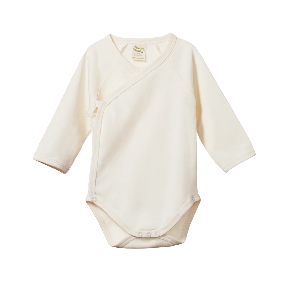 Kimono Long Sleeve Bodysuit Natural