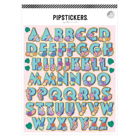 Sea The Beauty Big Alphabet Stickers