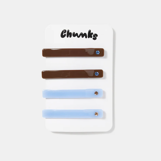 Slides in Chocolate & Periwinkle