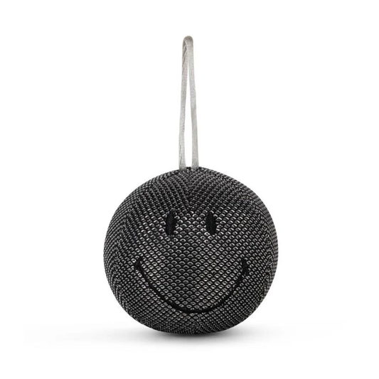 Smiley Christmas Ornament Silver 7cm