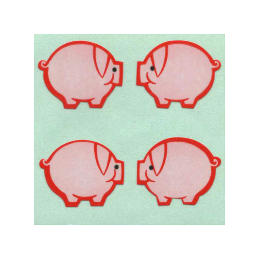 Pigs Paper Stickers Off The Roll