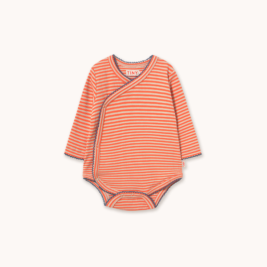Stripes Rib Crossed Body Summer Red