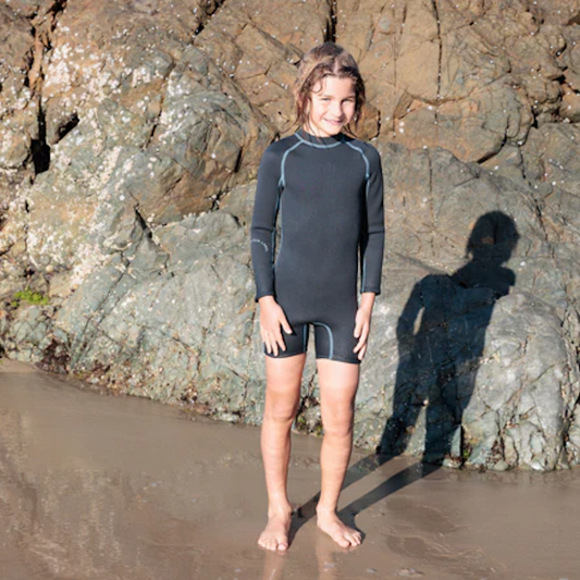 Springsuit Wetsuit Charcoal/ Dusty Blue