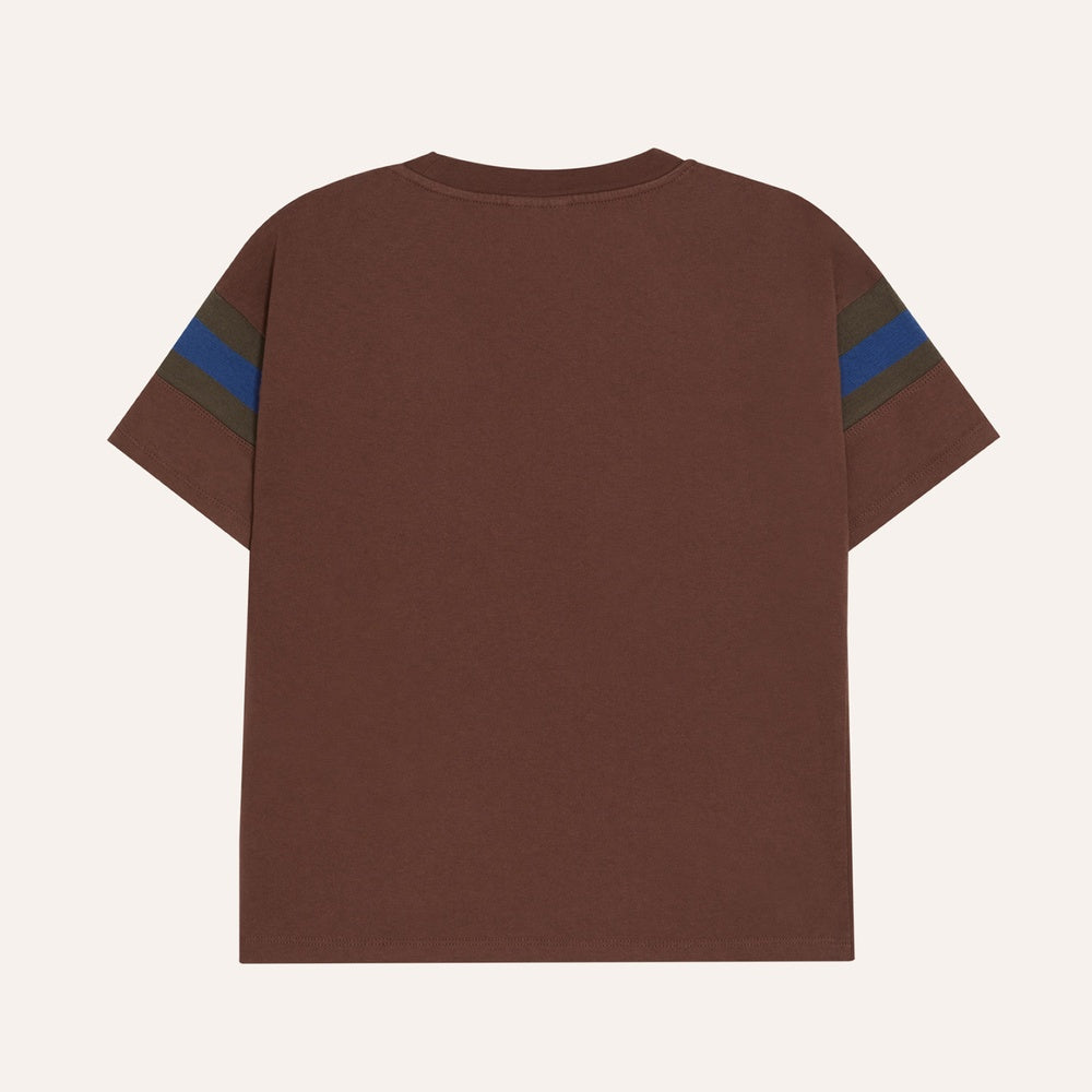 Bicolor Bands Brown Tshirt