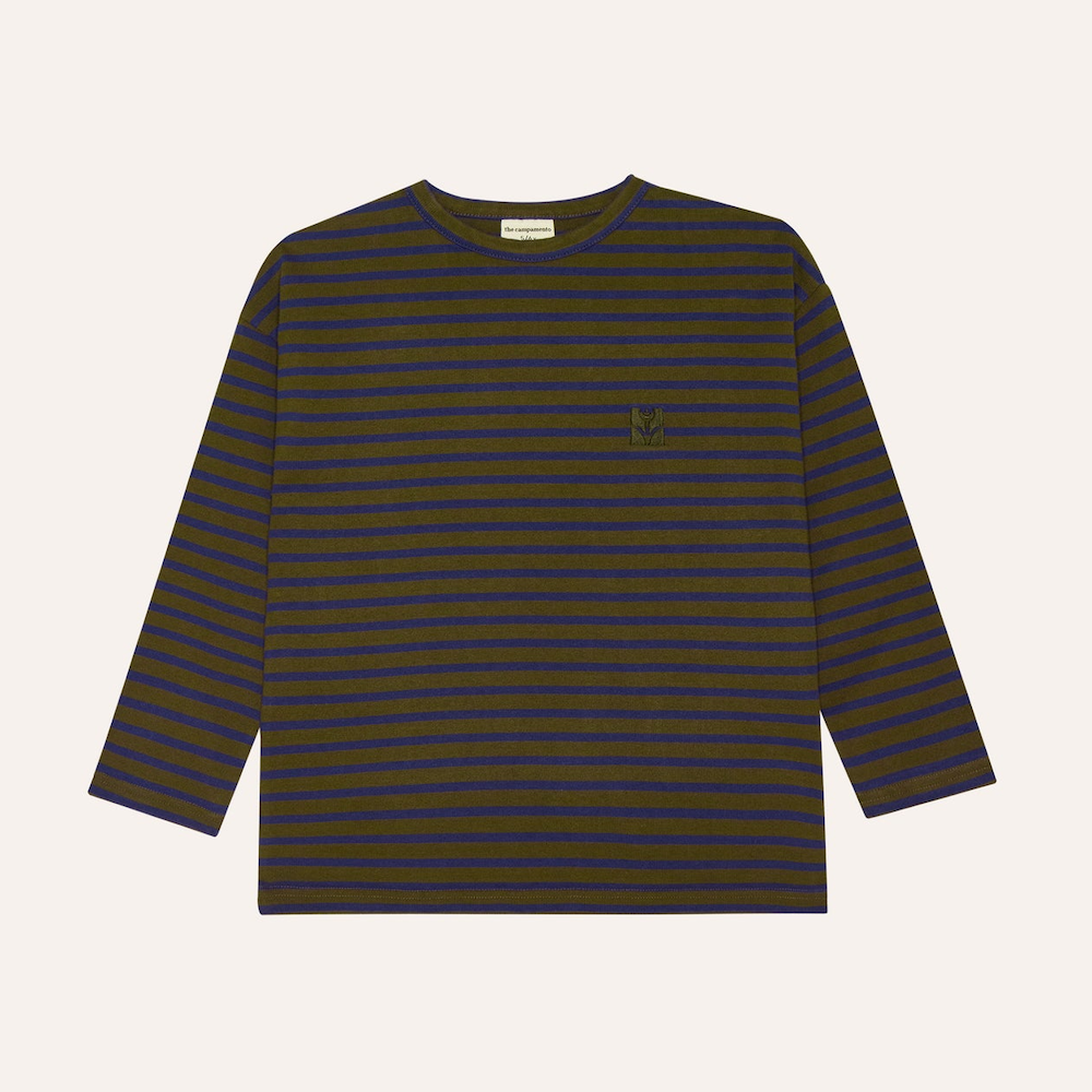 Green Stripes Long Sleeve Tshirt