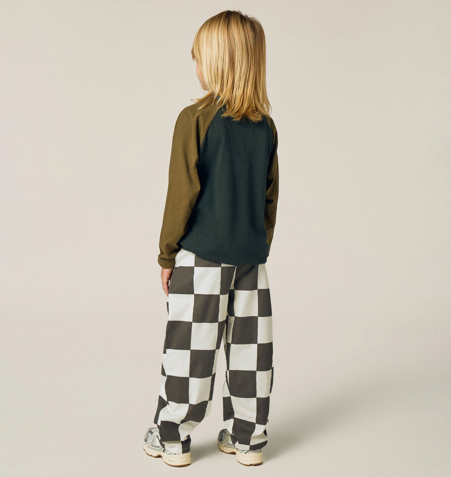 Grey Color Block Tshirt lookbook photo
